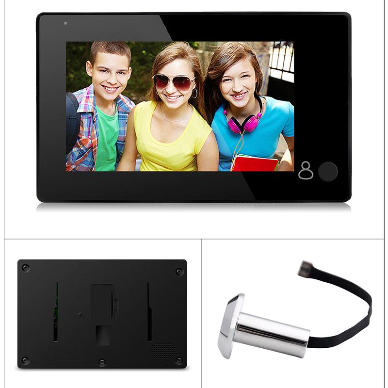 Дверной звонок, цветной экран, цифровая широкоугольная дверная камера, монитор, видеокамера, 4,3-дюймовый монитор-глазок