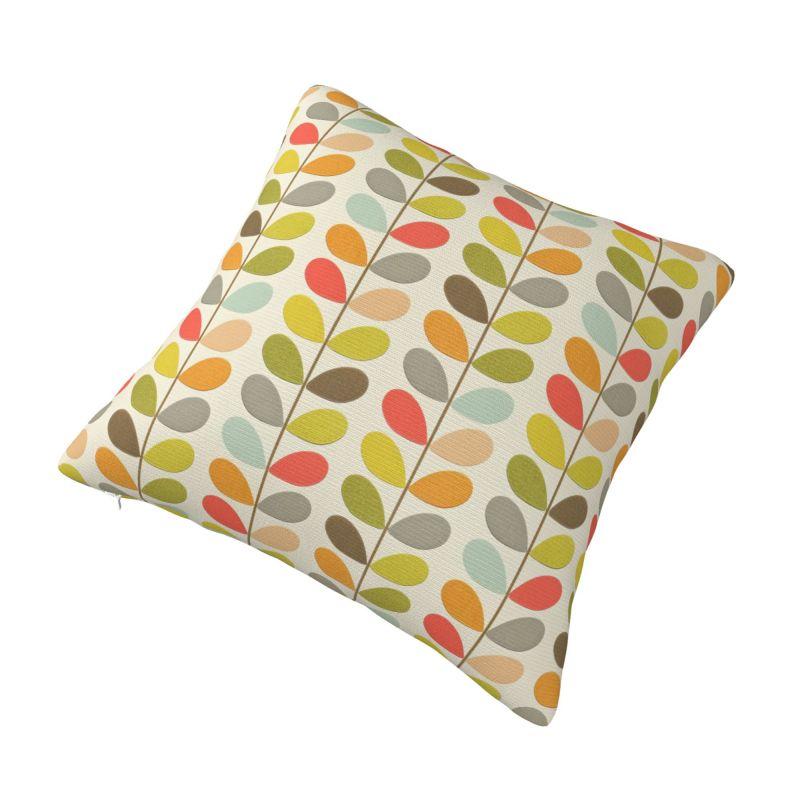 Модные наволочки на подушки Orla Kiely 45x45 см, бархатные, с скандинавскими цветами, многостебельные, для дивана, квадратные