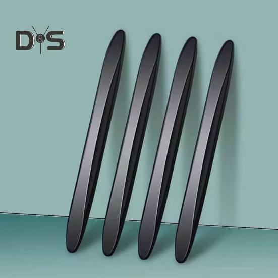 2/4 шт. Автомобильная полоса для предотвращения столкновений, прозрачная черная самоклеящаяся гибкая многоразовая универсальная внедорожник для грузовика, авто кузов, дверь, боковое зеркало заднего вида, защита для бампера