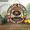 Wooden Vintage Vinyl Record Wooden Sign - Ideal for Music Lovers, Perfect for Door, Wall, Home, Room, Farmhouse, Street, Shop, Garage, Bar, Garden,