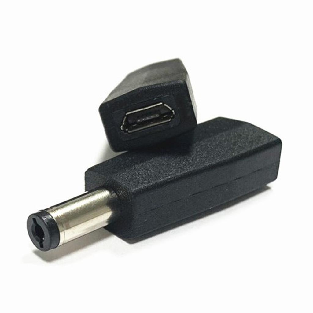 High-Quality DC5521 Male To Micro USB 5pin Female Plastic Adapter Connector 5v2A Power Extension Adapters Accessories