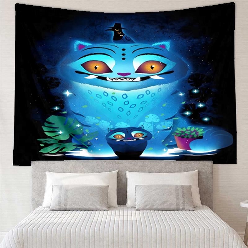 Kpop Demon Hunters Derpy Tapestry for Bedroom Aesthetic Classroom Tapestries Wall Hanging for Living Room Dorm Office,Ideal Creative Gift