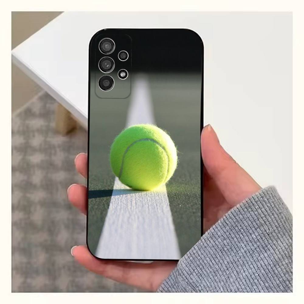 Спортивный телефон для тенниса для Samsung S22, S25, S24, S23, Ultra, FE, Plus, S21, S20, S10, S9, Lite, Мягкий силикон, Черный