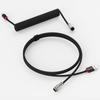 1,8 м / 70 дюймов Спиральный кабель USB C для клавиатуры, Двойная оплетка провода для клавиатуры со съемным металлическим разъемом Aviator, Плетеный нейлоновый провод.