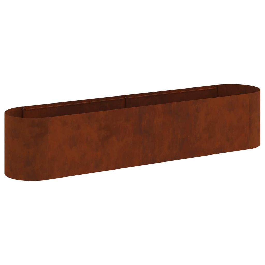 Raised Garden Bed for Outdoor Use Weatherproof Steel 200 x 40 x 40 cm