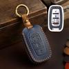 Leather Car Key Case Cover Holder Keychain Shell for Chrysler Pacifica 2017 2018 2019 2020 2025 2025 Voyager Smart Key Cover