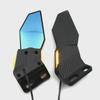 Moxin Universal Motorcycle Rearview Mirror for R25, NMAX, NINJA with Yellow Light Reflector