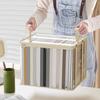 yangyizhi Clothes Storage Bag, Transparent Large Capacity Book Organizer, with Zipper And Handle Design, Portable Bag for Home Dormitory