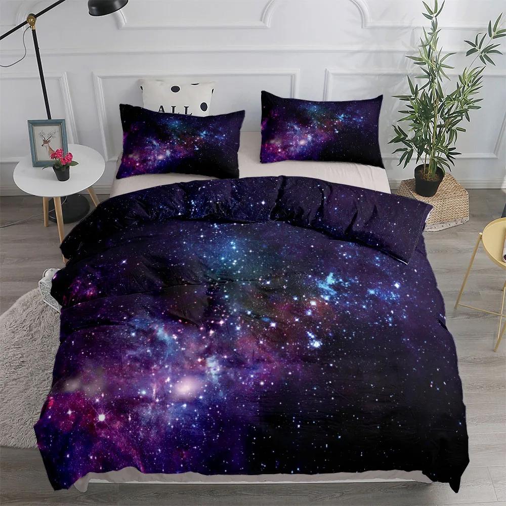 Комплект постельного белья Abstract Space Nebula, односпальный двуспальный, размер Queen, размер King, размер US Twin, полный комплект постельного белья размера King