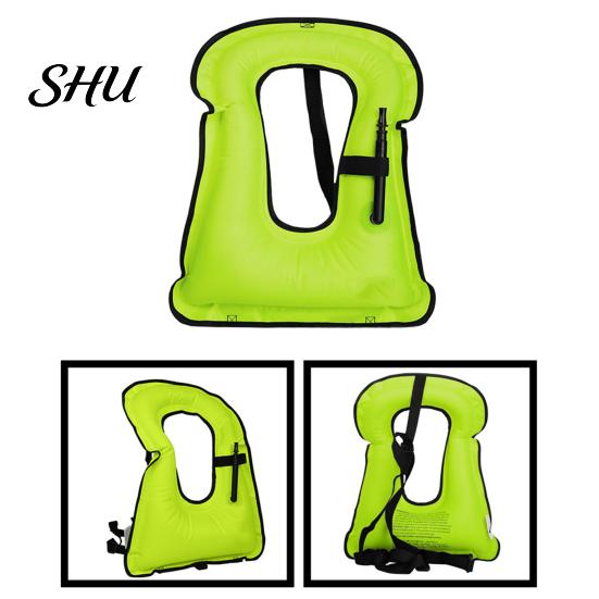 Long-lasting Life Jacket Adults Swim Vest Inflatable Men Women Adjustable Snorkel Safety Kayaking Boating Drifting Buoyancy Swimming Aid Equipment