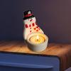 Christmas Snowman Candle Holder Tealight Centerpiece Stand Table Decor for