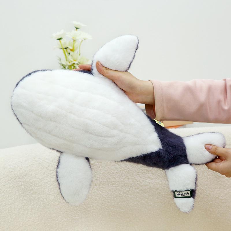 Новая кукла-кит, декоративная подушка, плюшевая игрушка синий кит, кукла морское животное, тряпичная кукла-рыба, подарок