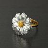 Креативные двухцветные кольца с подсолнухом Женское обручальное кольцо Стильные аксессуары для вечеринок Женские модные украшения Дропшиппинг
