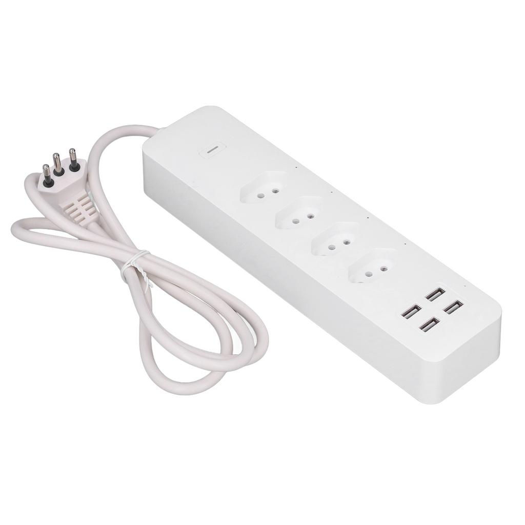 Smart Power Strip for Tuya WiFi Surge Protector 2500W with 4 Individually Controlled Outlets and 4