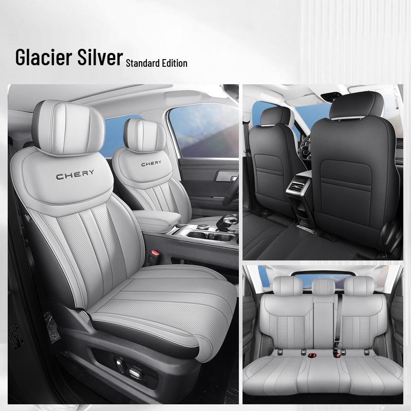 Новая модель Fengyun T6 5-местный чехол на сиденье автомобиля из натуральной кожи - Универсальный размер для всех сезонов