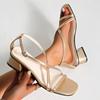 Модные женские сандалии лето новые элегантные платья туфли на высоком каблуке сандалии уличная мода с открытым носком повседневные большого размера обувь сандалии женские