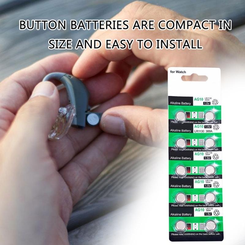 20/10 шт. AG10 LR1130 LR54 1,5 В щелочные батарейки-таблетки 1,5 В батарейка для часов, калькуляторов, игрушек, мелкой электроники