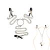 Three Headed 3 Clamp W Chain Nipple Clamps Stimulation Breast With Chain Clips Slave BDSM Fetish Erotic Sex Tool For Women