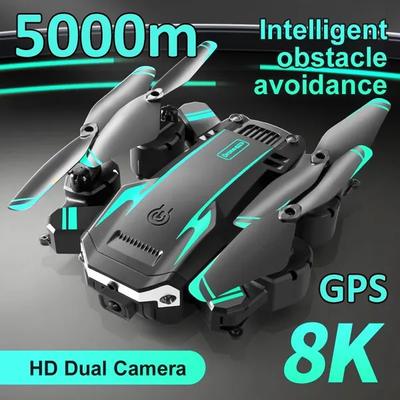 Двойной 8K GPS Профессиональный HD Дрон Аэрофотосъемка Предотвращение препятствий Четырехроторный вертолет RC 5000M Дрон Игрушки Самолет с дистанционным управлением