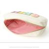 Corduroy Storage Bag Pink Beige Blue Purple Embroidery Letter Travel Makeup Bag High Capacity Lipstick Organizer Women Girls