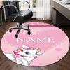 Personalized M-Marie Round Chair Office Rug - Perfect for Mat, Office Chair & More - Ideal Gift for Birthdays and Holidays