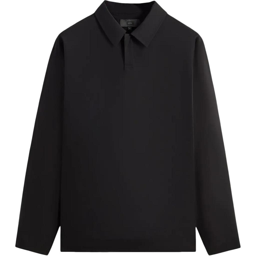 Kith 101 Kayson Snap Front Polo Black Men Tops KHM031919-001