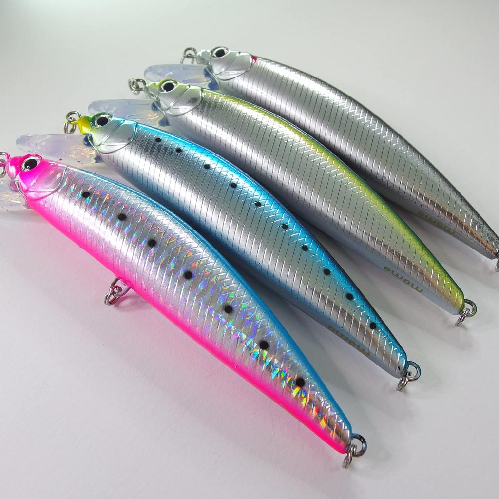 Momo Lure Синяя рыба Совместимый Сквозной Проволочный Минноу Голубой Бегун 120мм 40г Желтохвост Хирамаса Испанская макрель Тунец Пинтейл Ассортимент цветов [momo]