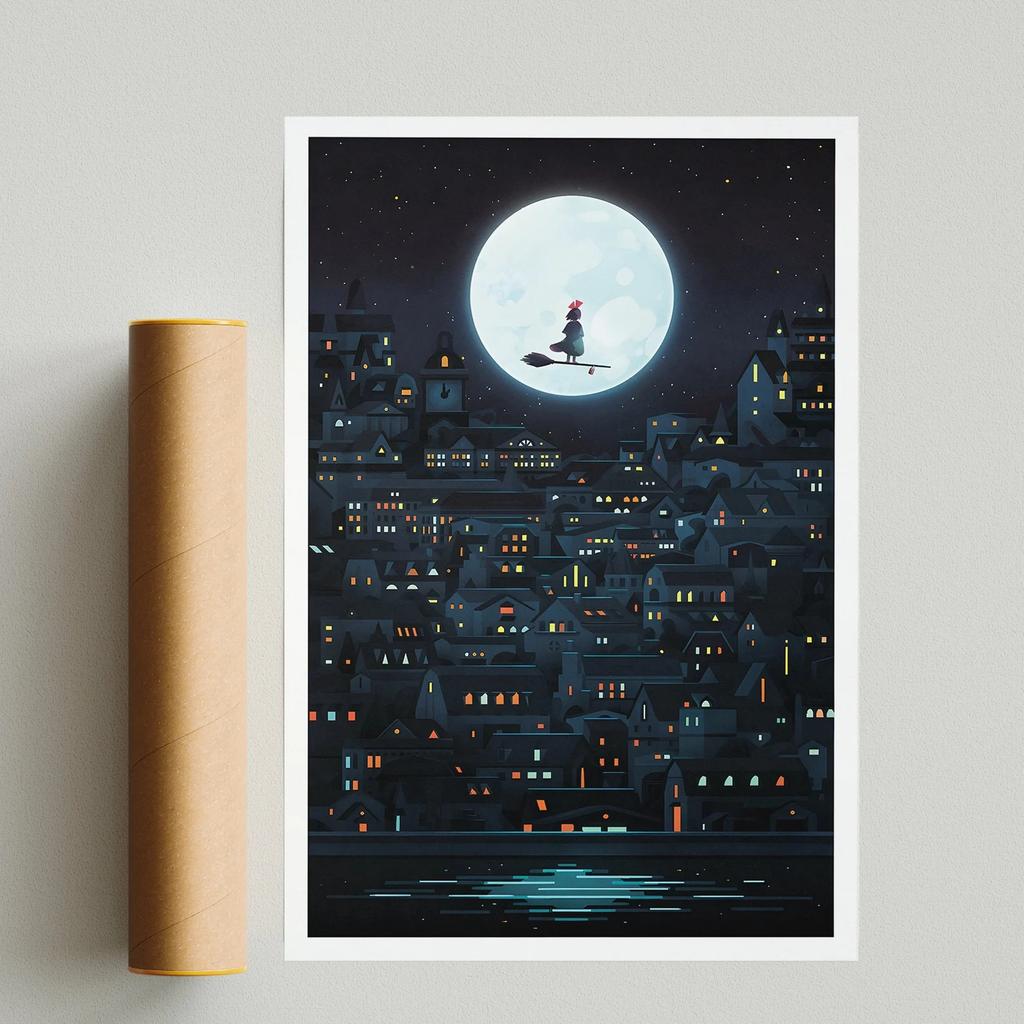 Поп-аниме-фигурка Хаяо Миядзаки/Patlabor/Тоторо, постер в стиле манга, эстетическое настенное искусство, домашний декор для детей в стиле каваи, винтажный принт на холсте