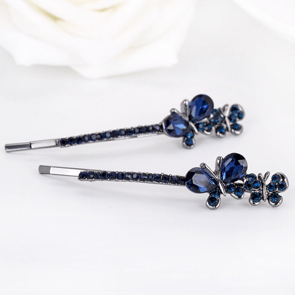 Accessories Women Girls Barrette Hairpin Bling Headwear Edge Clamp Crystal Rhinestone Hair Clip
