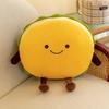 Burger Plush Toy Cute Cartoon Pp Cotton Filling Children Birthday Gift Festival
