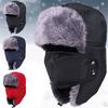 Winter Fur Hat Windproof Warm Thermal Comfortable Hat Ear Flap Mask Cap
