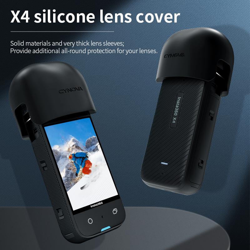 Insta360 X5\X4 Accessories Silicone Case Protective Cover Lens Cap Screen Protector Mini Protective Case For Insta 360 X 4 \X 5