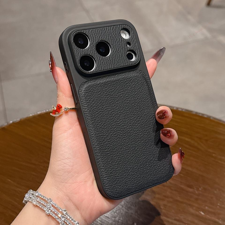 Candy Leather Phone Case For For Iphone 17 Air 13 14 1 16 17 Pro Max 16Pro 17Pro Official Big Window Shockproof Protector Cover