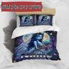 3pcs Duvet Cover Set (1*Duvet Cover + 2*Pillowcase, Without Core), Custom Name Corpse Bride Pattern Bedding Set, Home Bedroom Decor Gift