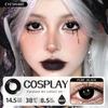Eyeshare Косплей черные линзы 1 пара цветных белых контактных линз для глаз большой контакт с глазами аниме косплей линзы Незуко