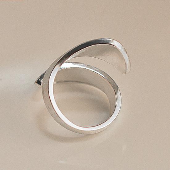 Простое женское спиральное кольцо с одуванчиком, открывающееся на палец, регулируемое ювелирное изделие, подарок