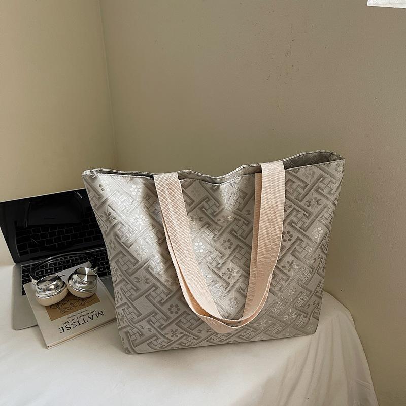 2025 лето новый китайский стиль мода простой и эстетичный стиль персонализированная сумка через плечо сумка-тоут женская большая вместимость