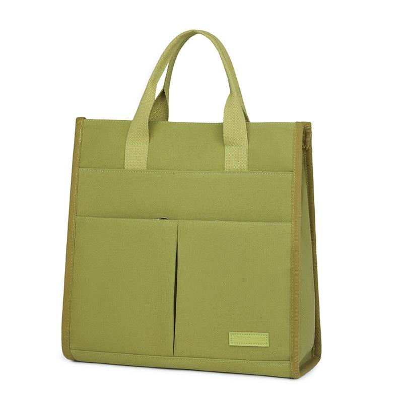 Women's Handbag Lightweight Multi-Compartment Canvas Bag Travel Commuter Computer Bag