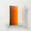 Vibrant Orange Rainbow Sunset Print Pillow Cover Abstract Geometric Lines Pillow Cover Sofa Car Office Cushion Cover Home Decor