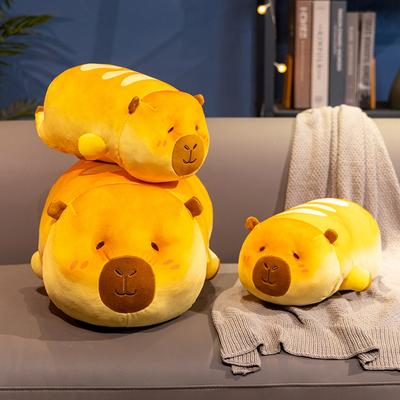 Мягкие Плюшевые Игрушки Капибара в Шапочке Kawaii Капибары Животные Куклы Подушка для Дивана Подушка для Объятий Для Домашнего Декора