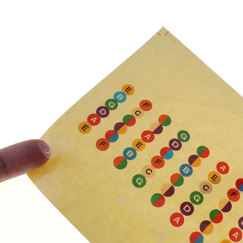 Водостойкие универсальные гитарные наклейки для грифа, наклейки для нот, наклейки на гриф