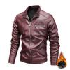 Осень и зима Новая верхняя кожаная куртка мужская кожаная куртка бархатная повседневная трендовая куртка Locomotive Tooling
