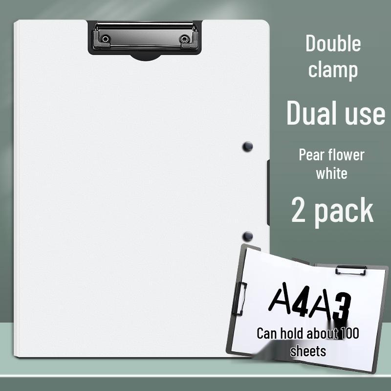 A4 Double Clip Folder for Documents and Resume Storage