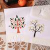 6 шт./набор DIY Decor Tree Series Scrapbook трафареты ретро эстетика журнальный рисунок шаблон картины школьные принадлежности для школьников