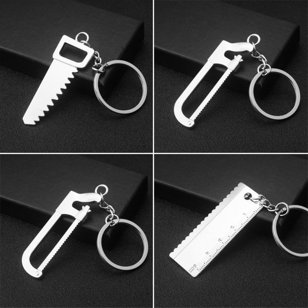Simulation Mini Caliper Key Chain Movable Wrench Key Chain Screwdriver Tool Pendant Tide Man Car Key Chain Men's Keychains Keyrings