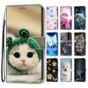 Luxury Painted Leather Case Wallet Book Style Protective Cover for iPhone 16 15 14 13 12 11 Pro MAX 16Pro 15Pro 14Pro 16Plus 15Plus 12mini SE4 (2025)