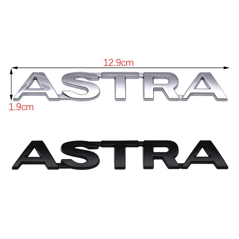 3D ASTRA Logo Emblem Car Body Rear Trunk Badge Decal Sticker Styling Accessories