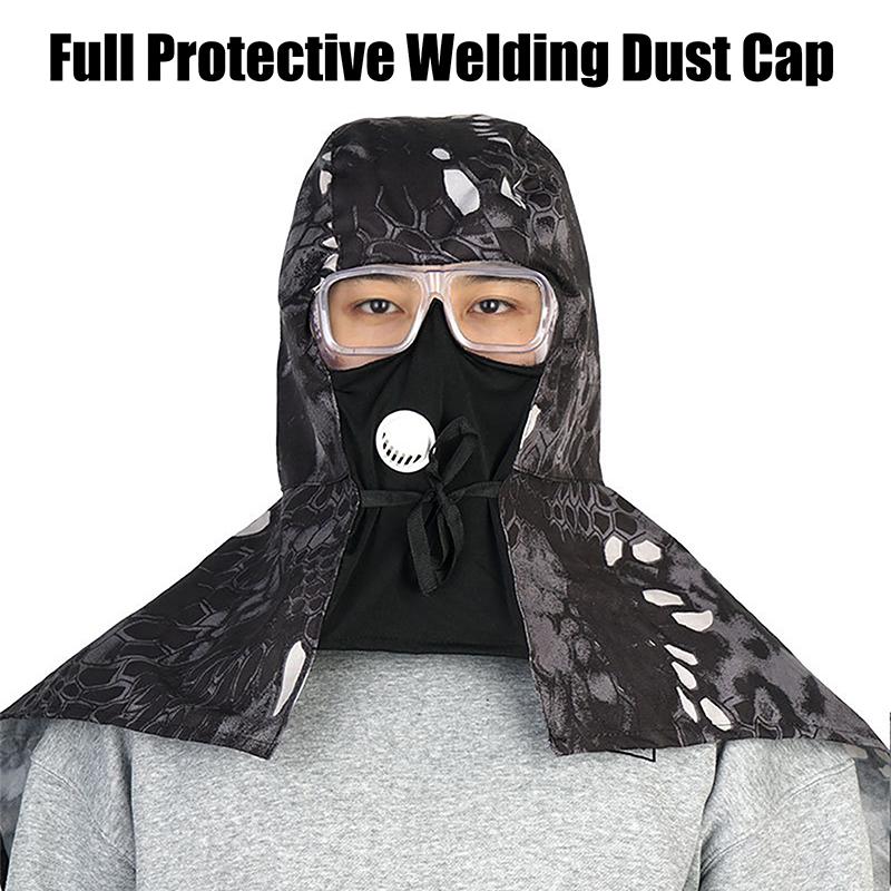 Full Protective Welding Hood Dust Cap Dustproof Windproof Cape Safety Helmet Outdoor Safety Protection Hats Neck Cover