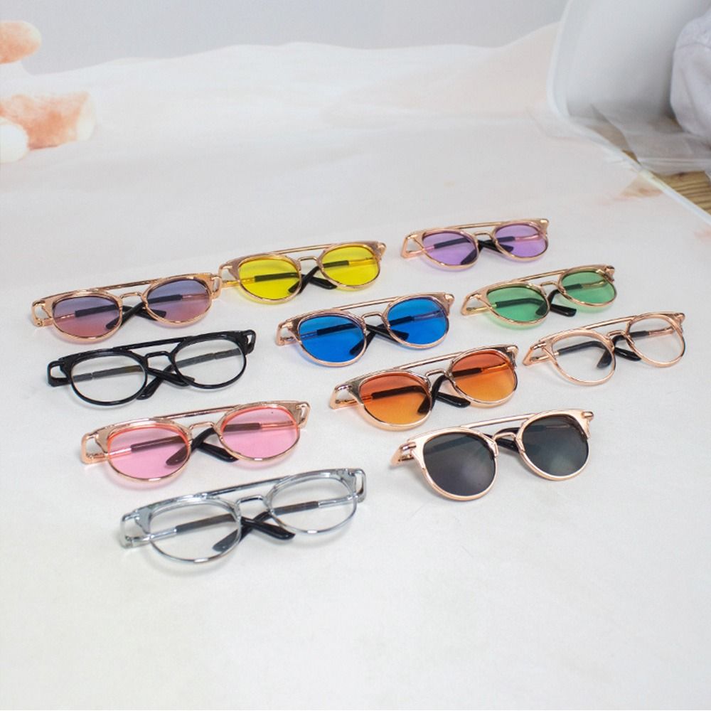 BJD 8.5/9.5см Милые Очки в Оправе Для 15см/20см Кукол Плюшевая Кукла Очки Модные Очки Одежда