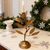 Iron Art Branch Candle Holder Vintage Metal Leaf Candlestick Home Living Room Wedding Party Tealight Candle Stand Dining Table Centerpiece Ornament